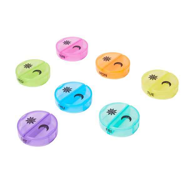 OXX Travel Day AM/PM Pill Organiser
