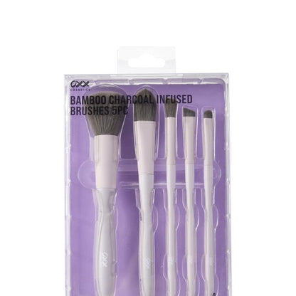 OXX Cosmetics 5 Piece Bamboo Charcoal Infused Brushes - Purple
