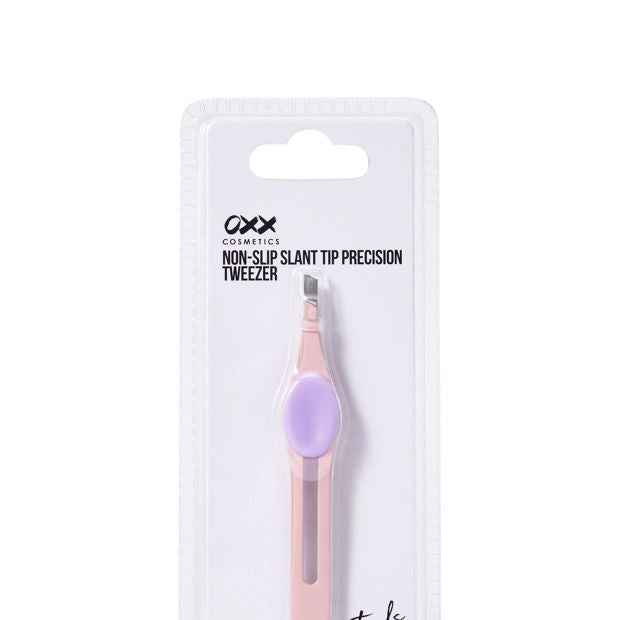 OXX Cosmetics Non-Slip Slant Tip Precision Tweezer