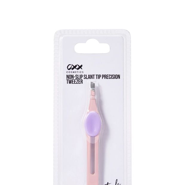 OXX Cosmetics Non-Slip Slant Tip Precision Tweezer