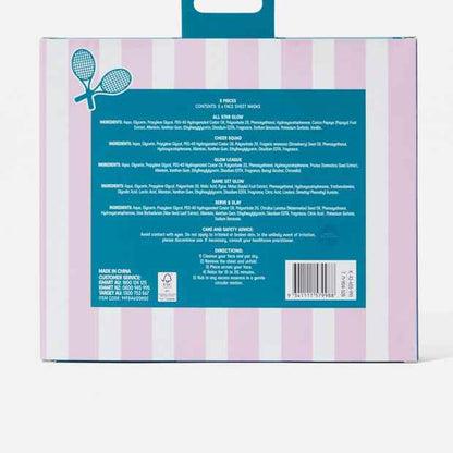 5-Piece Hydrating Sheet Mask Set with Fruit Extracts