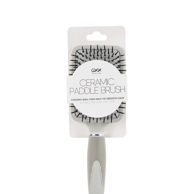 OXX Haircare Ceramic Paddle Brush - Grey