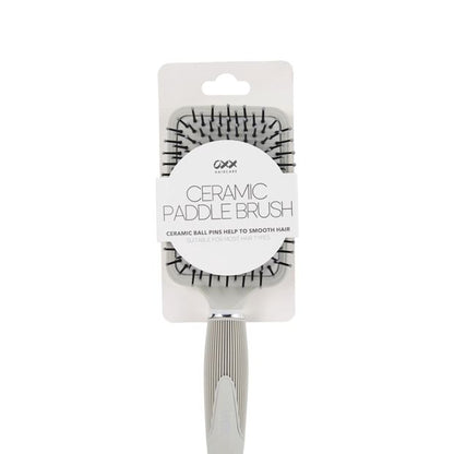 OXX Haircare Ceramic Paddle Brush - Grey