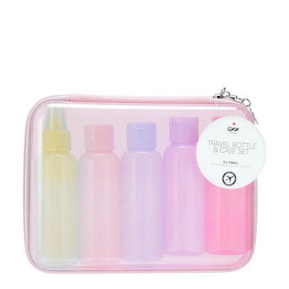 OXX Travel 5 Pack Travel Bottle and Case Set