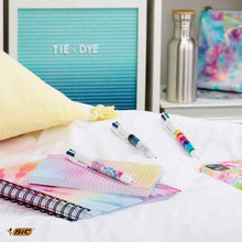 3 Pack BIC 4 Colours Tie Dye Ballpoint Pens