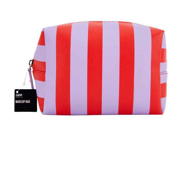 OXX Cosmetics Makeup Bag - Red and Purple