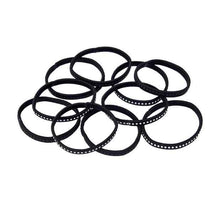 OXX Haircare 10 Piece Non-Slip Hair Elastics - Black and White