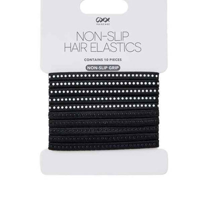 OXX Haircare 10 Piece Non-Slip Hair Elastics - Black and White