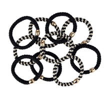 OXX Haircare 10 Piece Hair Elastics - Black and White
