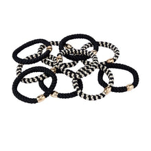 OXX Haircare 10 Piece Hair Elastics - Black and White