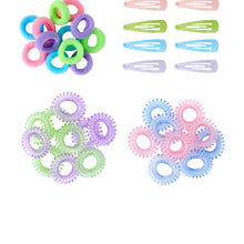 OXX Haircare 40 Piece Hair Elastics and Clips Pack
