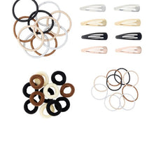 OXX Haircare 40 Piece Hair Elastics and Clips Pack
