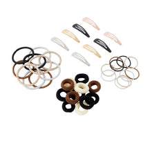 OXX Haircare 40 Piece Hair Elastics and Clips Pack