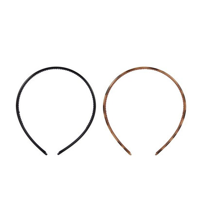 OXX Haircare 2 Piece Non-Slip Headband - Black and Brown