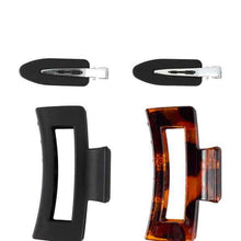 OXX Haircare 4 Piece Claw Clips and No Crease Styling Clips