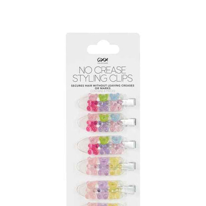 OXX Haircare 6 Pack No Crease Styling Clips - Gummy Bear