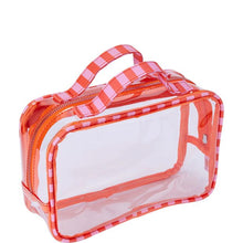 OXX Cosmetics Makeup Bag, Pink and Orange