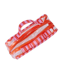 OXX Cosmetics Makeup Bag, Pink and Orange