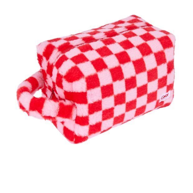 OXX Cosmetics Makeup Bag, Pink and Red