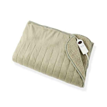 Electric Sherpa Throw Blanket - Green
