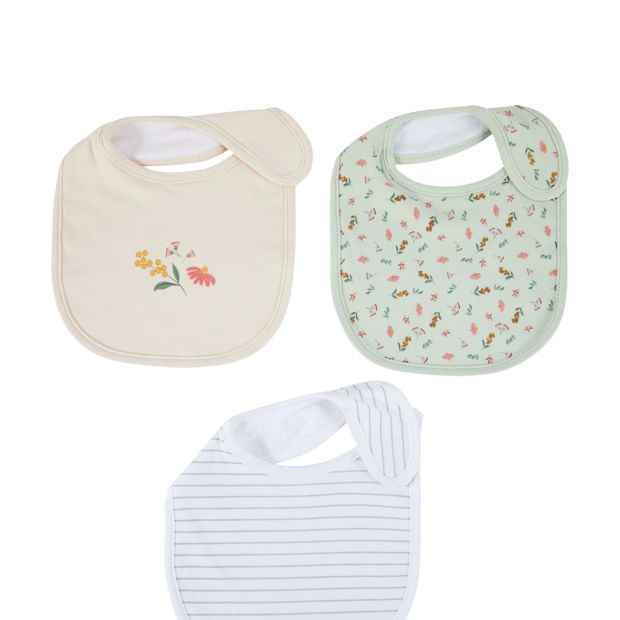 Organic Cotton Bibs - 3 Pack