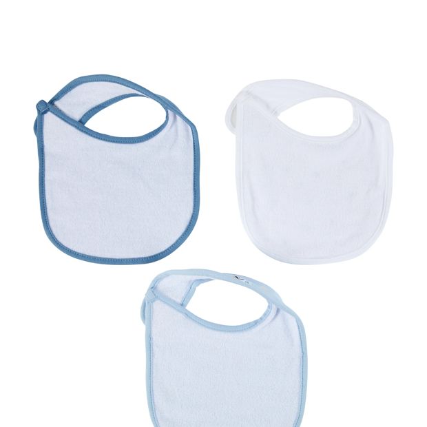 Anko 3 Pack Organic Cotton Bibs - Space