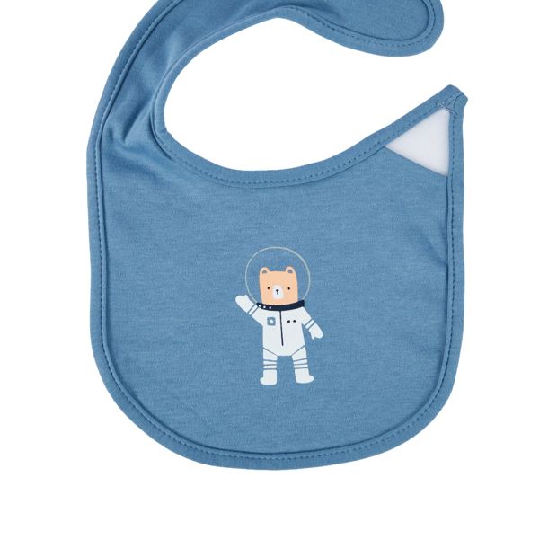 Anko 3 Pack Organic Cotton Bibs - Space