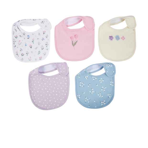 Anko 5 Pack Bibs - Floral