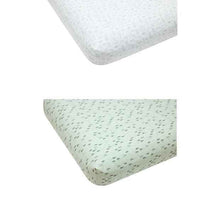 Anko 2 Pack 225 Thread Count Organic Cotton Fitted Cot Sheets - Woodlands