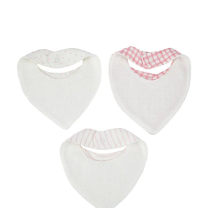 Anko 3 Pack Bandana Bibs - Hearts