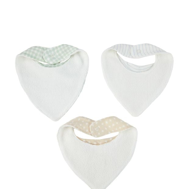 Anko 3 Pack Bandana Bibs - Cross