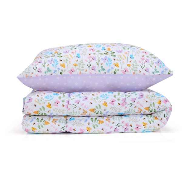 Anko Reversible Cotton Cover Cot Comforter Set - Butterfly