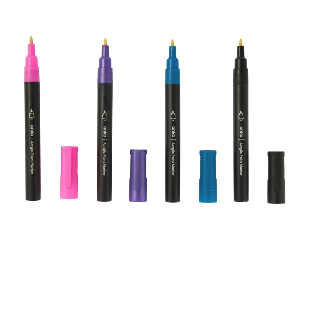 Anko 8 Pack Acrylic Paint Markers - Purple