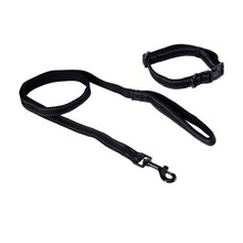 Anko Black Reflective Collar and Lead Set - Medium