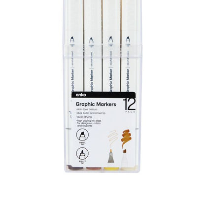 Anko 12 Pack Graphic Markers