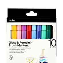 Anko 10 Pack Glass and Porcelain Brush Markers