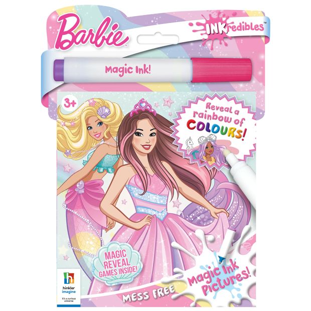 INKredibles Barbie Mess Free Magic Ink Pictures! - Book