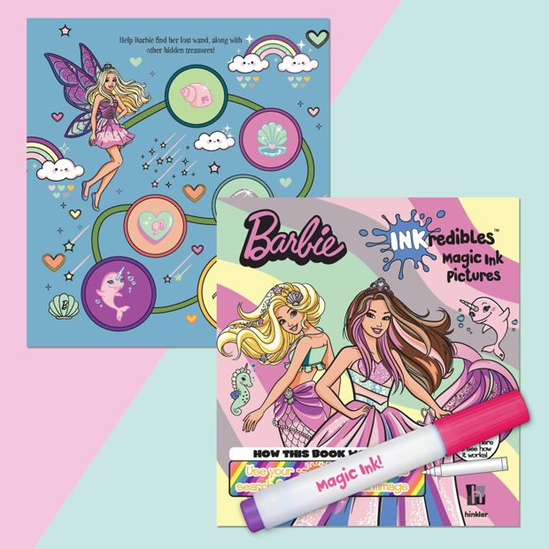 INKredibles Barbie Mess Free Magic Ink Pictures! - Book