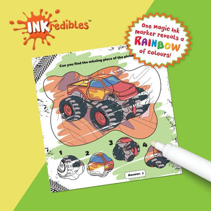 INKredibles Monster Machines Mess Free Magic Ink Pictures! - Book