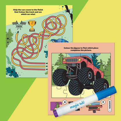 INKredibles Monster Machines Mess Free Magic Ink Pictures! - Book