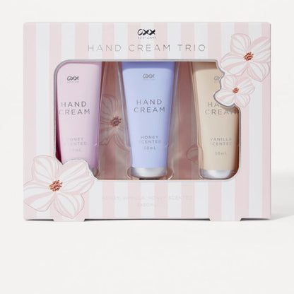 OXX Bodycare Hand Cream Trio - Honey and Vanilla Scented