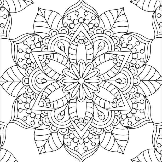 Colour Your Own Mandala Mindful Poster Art - Book