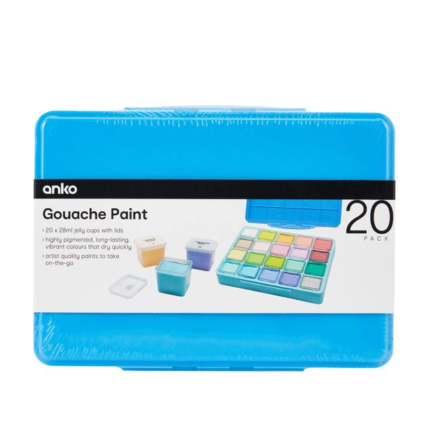 Anko 20 Pack Gouache Paint