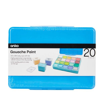 Anko 20 Pack Gouache Paint