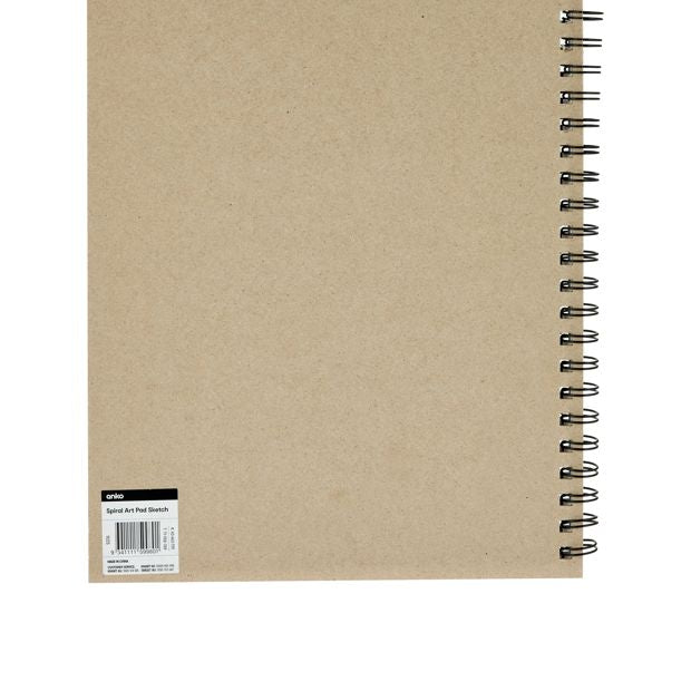 Anko 50 Sheets 9in. x 12in. Sketch Spiral Art Pad