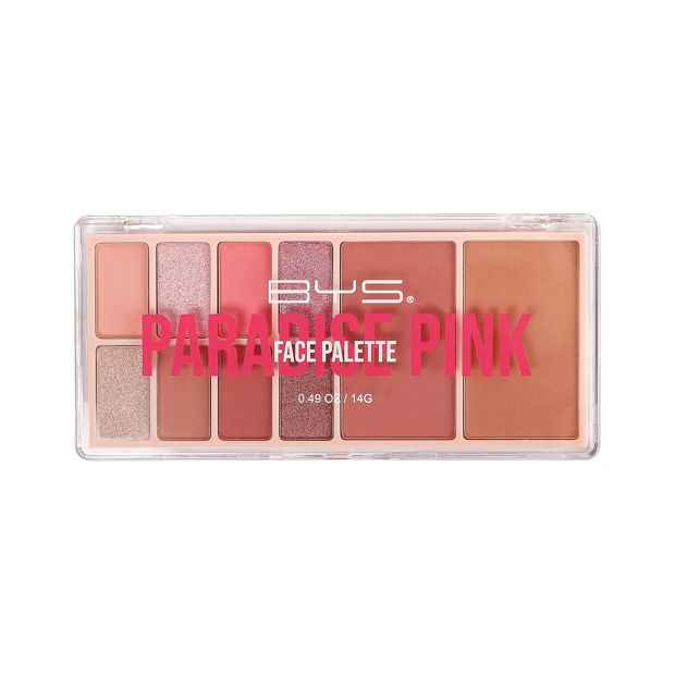 BYS 10 Shades Face Palette - Paradise Pink