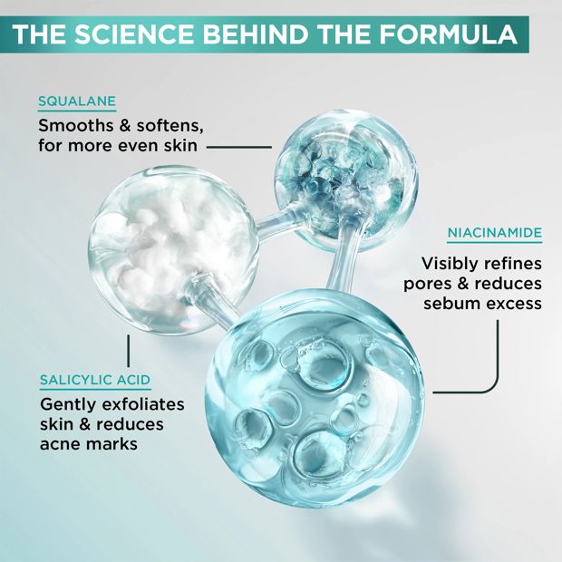 Garnier PureActive Salicylic Exfoliating Liquid Care 120ml - 7% Niacinamide, Squalane, AHA and Salicylic Acid