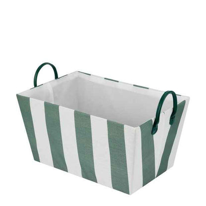 Anko Tapered Basket - Green Stripe