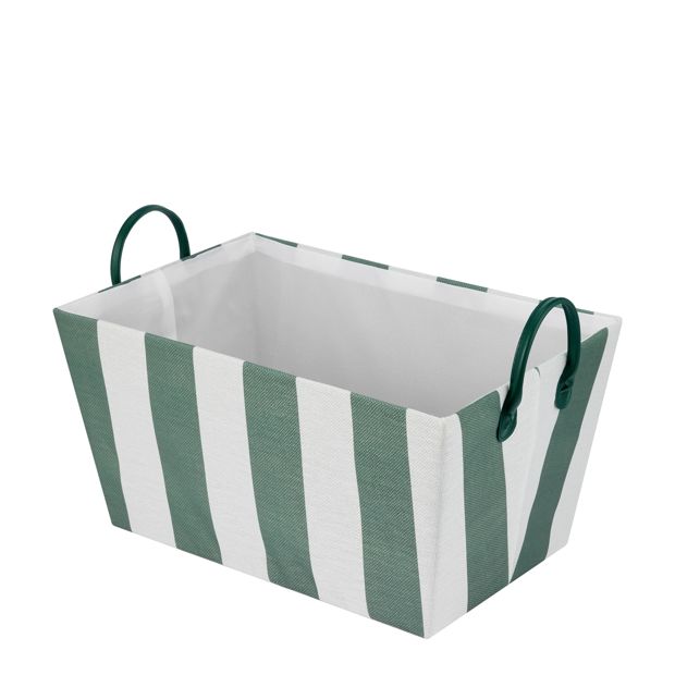 Anko Tapered Basket - Green Stripe