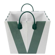 Anko Tapered Basket - Green Stripe